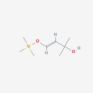 molecular formula C8H18O2Si B6416070 Trimethylsiloxyvinyldimethyl carbinol CAS No. 80399-29-7
