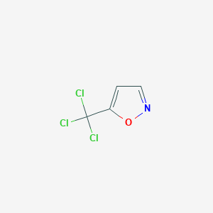 molecular formula C4H2Cl3NO B6416081 5-Trichloromethylisoxazole CAS No. 88283-10-7