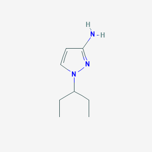 molecular formula C8H15N3 B6416120 1-(Pentan-3-yl)-1H-pyrazol-3-amine CAS No. 1240569-95-2