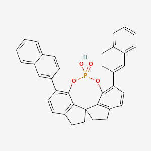 molecular formula C37H27O4P B6416193 12-hydroxy-1,10-dinaphthalen-2-yl-4,5,6,7-tetrahydroiindeno[7,1-de:1',7'-fg][1,3,2]dioxaphosphocine 12-oxide CAS No. 1297613-74-1