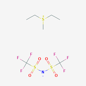 molecular formula C7H13F6NO4S3 B6416194 Diethylmethylsulfonium bis(trifluoromethylsulfonyl)imide CAS No. 792188-85-3