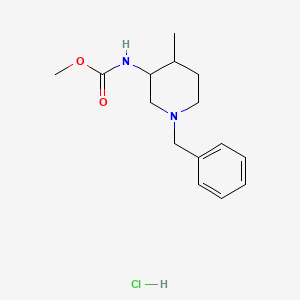 molecular formula C15H23ClN2O2 B6416269 Methyl (1-benzyl-4-methylpiperidin-3-yl)carbamate hydrochloride CAS No. 1206824-67-0