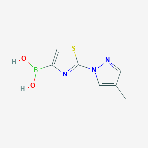 B6416319 2-(4-Methyl-1H-Pyrazol-1-yl)thiazole-4-boronic acid CAS No. 1310383-65-3