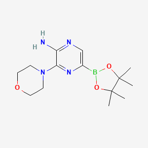 5-Amino-6-morpholinopyrazine-2-boronic acid pinacol ester
