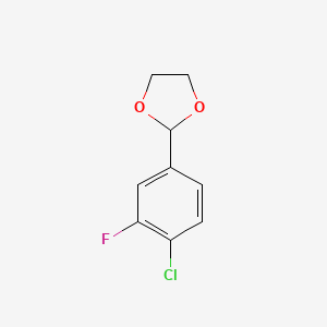 2-(4-Chloro-3-fluorophenyl)-1,3-dioxolane