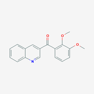 4-(2,3-Dimethoxybenzoyl)quinoline;  97%