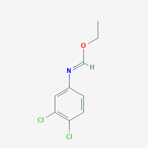 molecular formula C9H9Cl2NO B6416684 Ethyl (3,4-dichlorophenyl)imidoformate CAS No. 22363-14-0