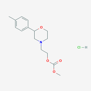 molecular formula C15H22ClNO4 B064167 Carbonic acid, methyl 2-(2-(4-methylphenyl)-4-morpholinyl)ethyl ester, hydrochloride CAS No. 185759-11-9