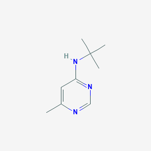 molecular formula C9H15N3 B6416812 N-tert-butyl-6-methylpyrimidin-4-amine CAS No. 1851675-30-3