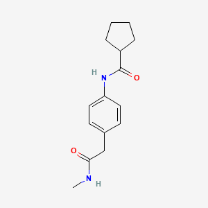 N-{4-[(methylcarbamoyl)methyl]phenyl}cyclopentanecarboxamide
