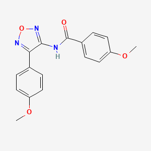 4-methoxy-N-[4-(4-methoxyphenyl)-1,2,5-oxadiazol-3-yl]benzamide
