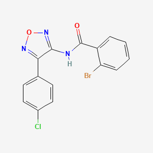 2-bromo-N-[4-(4-chlorophenyl)-1,2,5-oxadiazol-3-yl]benzamide