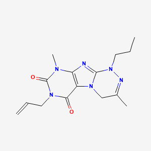 3,9-dimethyl-7-(prop-2-en-1-yl)-1-propyl-1H,4H,6H,7H,8H,9H-[1,2,4]triazino[4,3-g]purine-6,8-dione