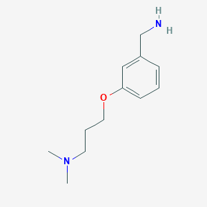 molecular formula C12H20N2O B064177 3-[3-(Dimethylamino)propoxy]benzylamine CAS No. 182963-94-6