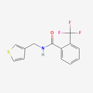 molecular formula C13H10F3NOS B6417734 N-(thiophen-3-ylmethyl)-2-(trifluoromethyl)benzamide CAS No. 1058195-59-7