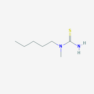 molecular formula C7H16N2S B064185 N-methyl-N-pentylthiourea CAS No. 169789-46-2