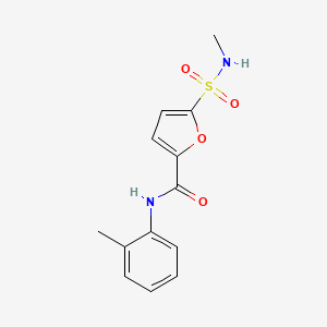 molecular formula C13H14N2O4S B6418539 N-(2-methylphenyl)-5-(methylsulfamoyl)furan-2-carboxamide CAS No. 1147755-93-8