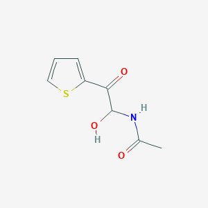 molecular formula C8H9NO3S B6418895 N-[1-hydroxy-2-oxo-2-(2-thienyl)ethyl]acetamide CAS No. 303095-08-1