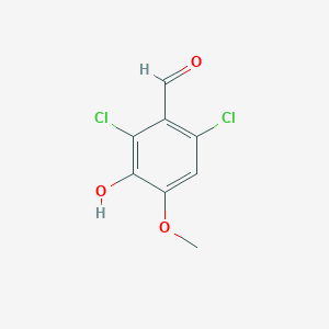 molecular formula C8H6Cl2O3 B064189 2,6-Dichloro-3-hydroxy-4-methoxybenzaldehyde CAS No. 160431-96-9