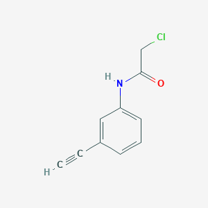 molecular formula C10H8ClNO B064191 2-chloro-N-(3-ethynylphenyl)acetamide CAS No. 175277-85-7