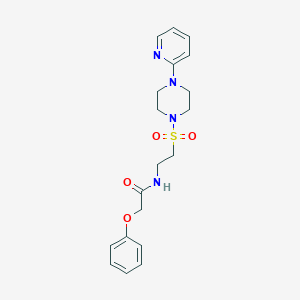 2-phenoxy-N-(2-{[4-(pyridin-2-yl)piperazin-1-yl]sulfonyl}ethyl)acetamide