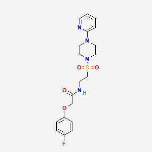 2-(4-fluorophenoxy)-N-(2-{[4-(pyridin-2-yl)piperazin-1-yl]sulfonyl}ethyl)acetamide