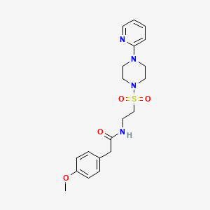 2-(4-methoxyphenyl)-N-(2-{[4-(pyridin-2-yl)piperazin-1-yl]sulfonyl}ethyl)acetamide