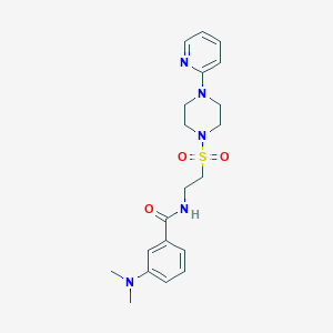 3-(dimethylamino)-N-(2-{[4-(pyridin-2-yl)piperazin-1-yl]sulfonyl}ethyl)benzamide