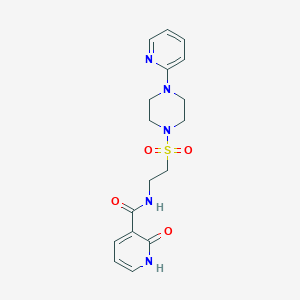 2-oxo-N-(2-{[4-(pyridin-2-yl)piperazin-1-yl]sulfonyl}ethyl)-1,2-dihydropyridine-3-carboxamide