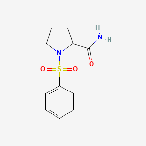 1-(benzenesulfonyl)pyrrolidine-2-carboxamide