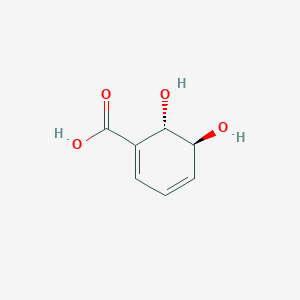 molecular formula C7H8O4 B064192 (2S,3S)-2,3-dihydroxy-2,3-dihydrobenzoic acid CAS No. 176487-06-2
