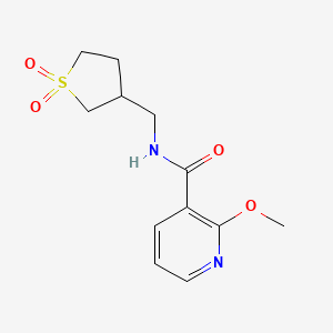 N-[(1,1-dioxo-1lambda6-thiolan-3-yl)methyl]-2-methoxypyridine-3-carboxamide