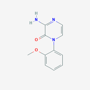 B6419205 3-amino-1-(2-methoxyphenyl)-1,2-dihydropyrazin-2-one CAS No. 1030120-43-4