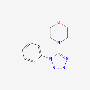 molecular formula C11H13N5O B6419317 4-(1-phenyl-1H-tetrazol-5-yl)morpholine CAS No. 351870-71-8
