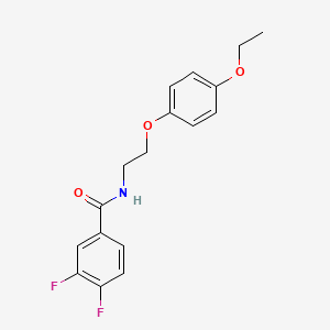 molecular formula C17H17F2NO3 B6419508 N-[2-(4-ethoxyphenoxy)ethyl]-3,4-difluorobenzamide CAS No. 1011431-60-9