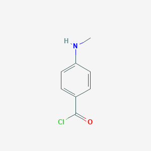 molecular formula C8H8ClNO B064196 4-(Methylamino)benzoyl chloride CAS No. 171556-41-5