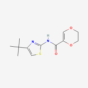 molecular formula C12H16N2O3S B6419794 N-(4-tert-butyl-1,3-thiazol-2-yl)-2,3-dihydro-1,4-dioxine-5-carboxamide CAS No. 864937-74-6