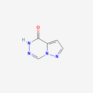 molecular formula C5H4N4O B6419957 Pyrazolo[1,5-d][1,2,4]triazin-4(5H)-one CAS No. 56976-88-6