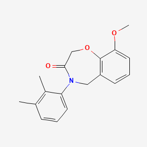 4-(2,3-dimethylphenyl)-9-methoxy-2,3,4,5-tetrahydro-1,4-benzoxazepin-3-one