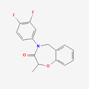 4-(3,4-difluorophenyl)-2-methyl-2,3,4,5-tetrahydro-1,4-benzoxazepin-3-one