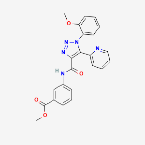 ethyl 3-[1-(2-methoxyphenyl)-5-(pyridin-2-yl)-1H-1,2,3-triazole-4-amido]benzoate