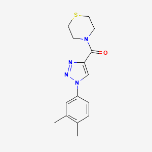 4-[1-(3,4-dimethylphenyl)-1H-1,2,3-triazole-4-carbonyl]thiomorpholine