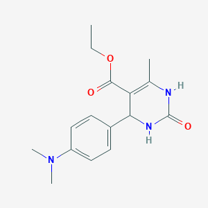ethyl 4-[4-(dimethylamino)phenyl]-6-methyl-2-oxo-1,2,3,4-tetrahydropyrimidine-5-carboxylate