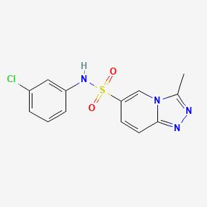 B6420185 N-(3-chlorophenyl)-3-methyl-[1,2,4]triazolo[4,3-a]pyridine-6-sulfonamide CAS No. 1251561-11-1