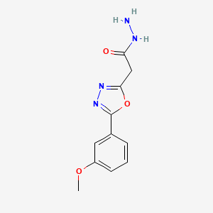2-[5-(3-methoxyphenyl)-1,3,4-oxadiazol-2-yl]acetohydrazide
