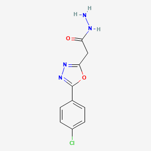 2-[5-(4-chlorophenyl)-1,3,4-oxadiazol-2-yl]acetohydrazide
