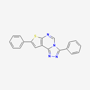 5,11-diphenyl-10-thia-3,4,6,8-tetraazatricyclo[7.3.0.0^{2,6}]dodeca-1(9),2,4,7,11-pentaene