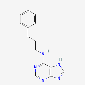molecular formula C14H15N5 B6420325 N-(3-phenylpropyl)-9H-purin-6-amine CAS No. 15396-43-7