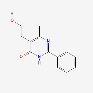 5-(2-hydroxyethyl)-6-methyl-2-phenyl-3,4-dihydropyrimidin-4-one