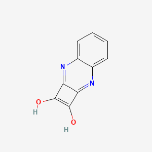 molecular formula C10H6N2O2 B6420379 Cyclobuta[b]quinoxaline-1,2-diol CAS No. 20420-52-4
